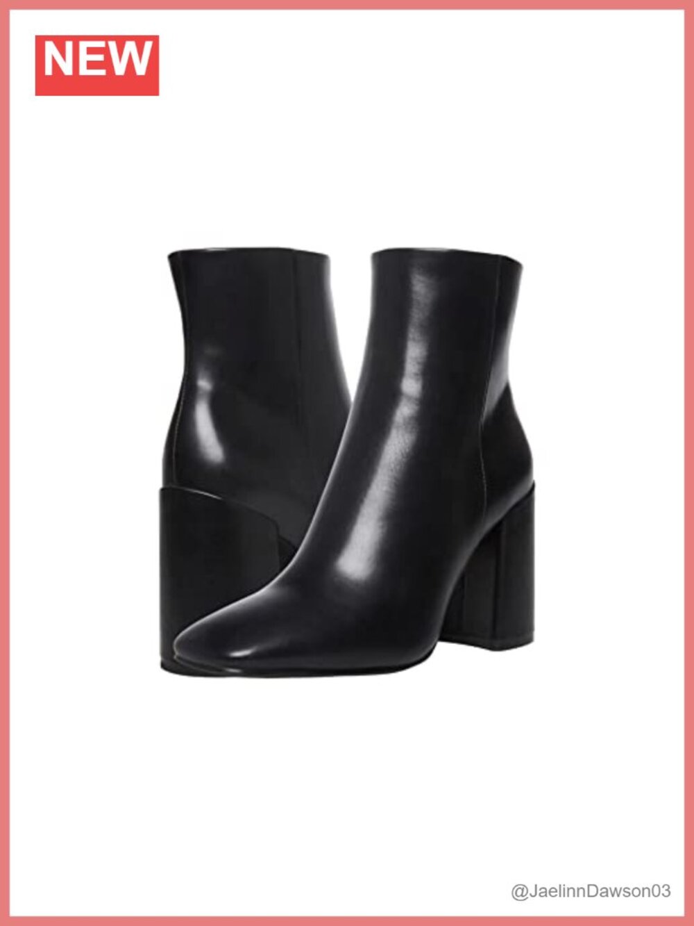 Madden Girl Square Toe Ankle Bootie Block Heel Zipper